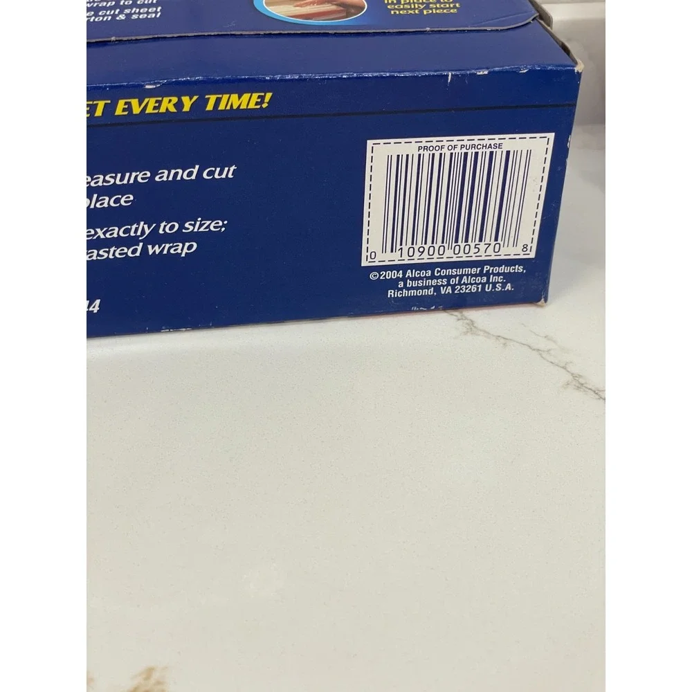 Vintage Reynolds Clean Plastic Wrap 200 sq ft EZ Slide Cutter 2004 New Old Stock